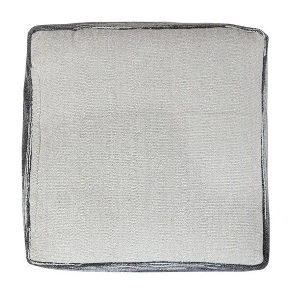 Zadia 34035GRY Grey Pouf - Rug & Home