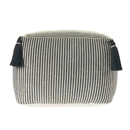 Zadia 99763GIV Grey/Ivory Pouf