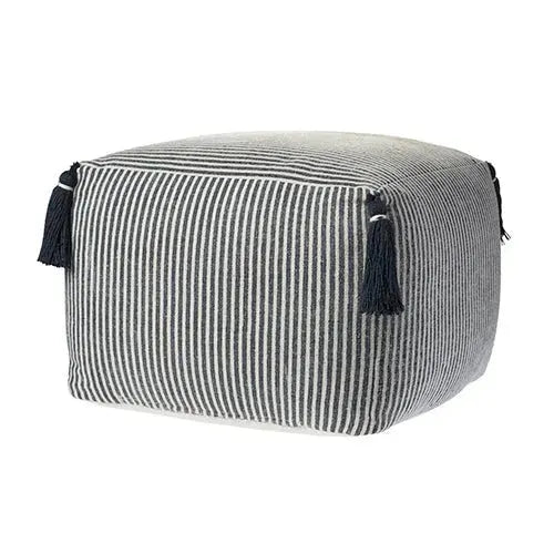 Zadia 99763GIV Grey/Ivory Pouf