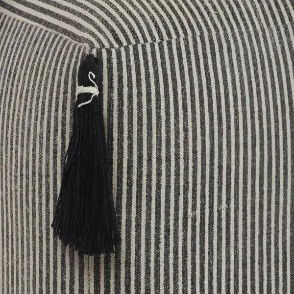 Zadia 99763GIV Grey/Ivory Pouf