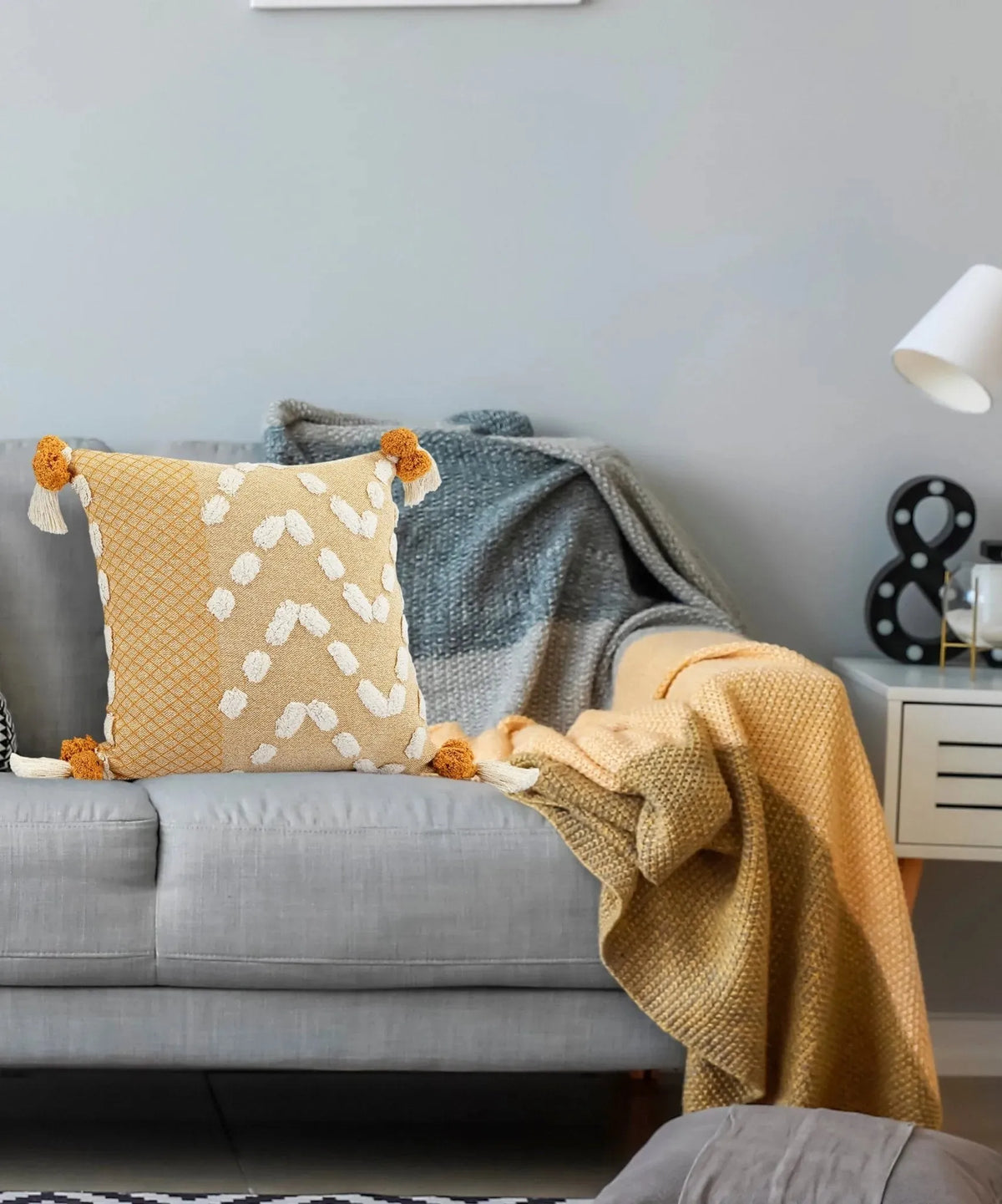 Zeal Lr07706 Golden Glow/Cream Pillow