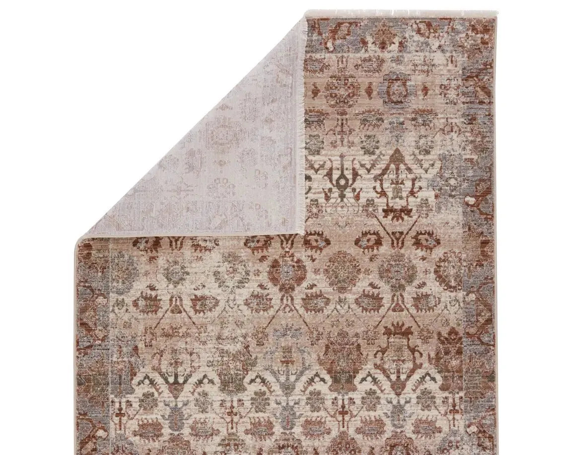Zefira ZFA01 Beige/Rust Rug
