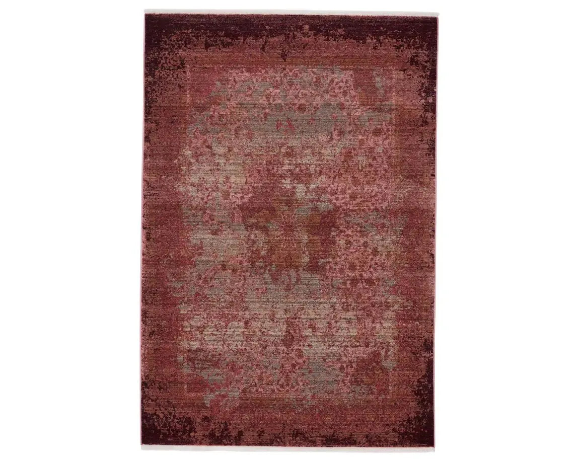 Zefira ZFA03 Pink/Gold Rug - Rug & Home