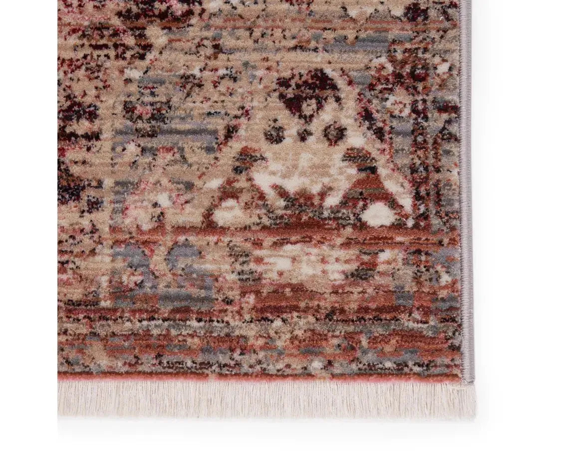 Zefira ZFA04 Pink/Gold Rug - Rug & Home