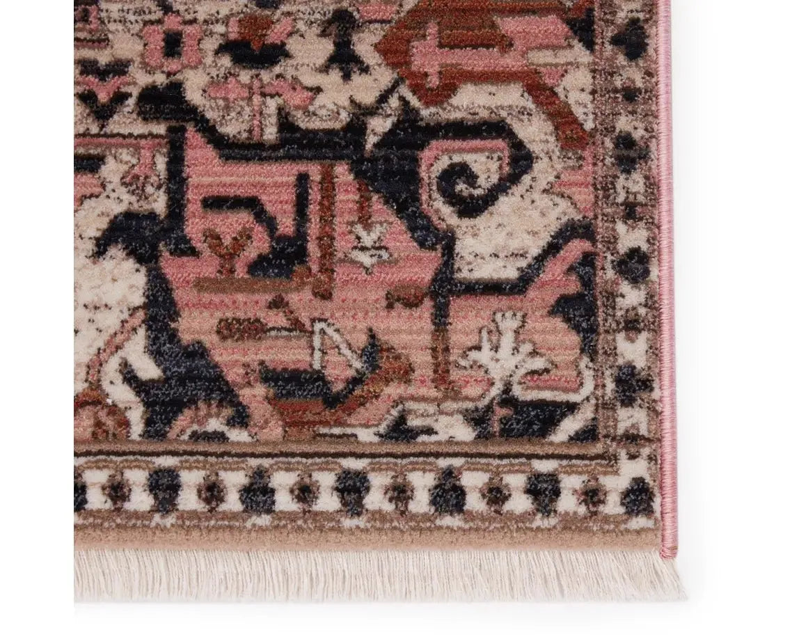 Zefira ZFA06 Pink/Navy Rug - Rug & Home