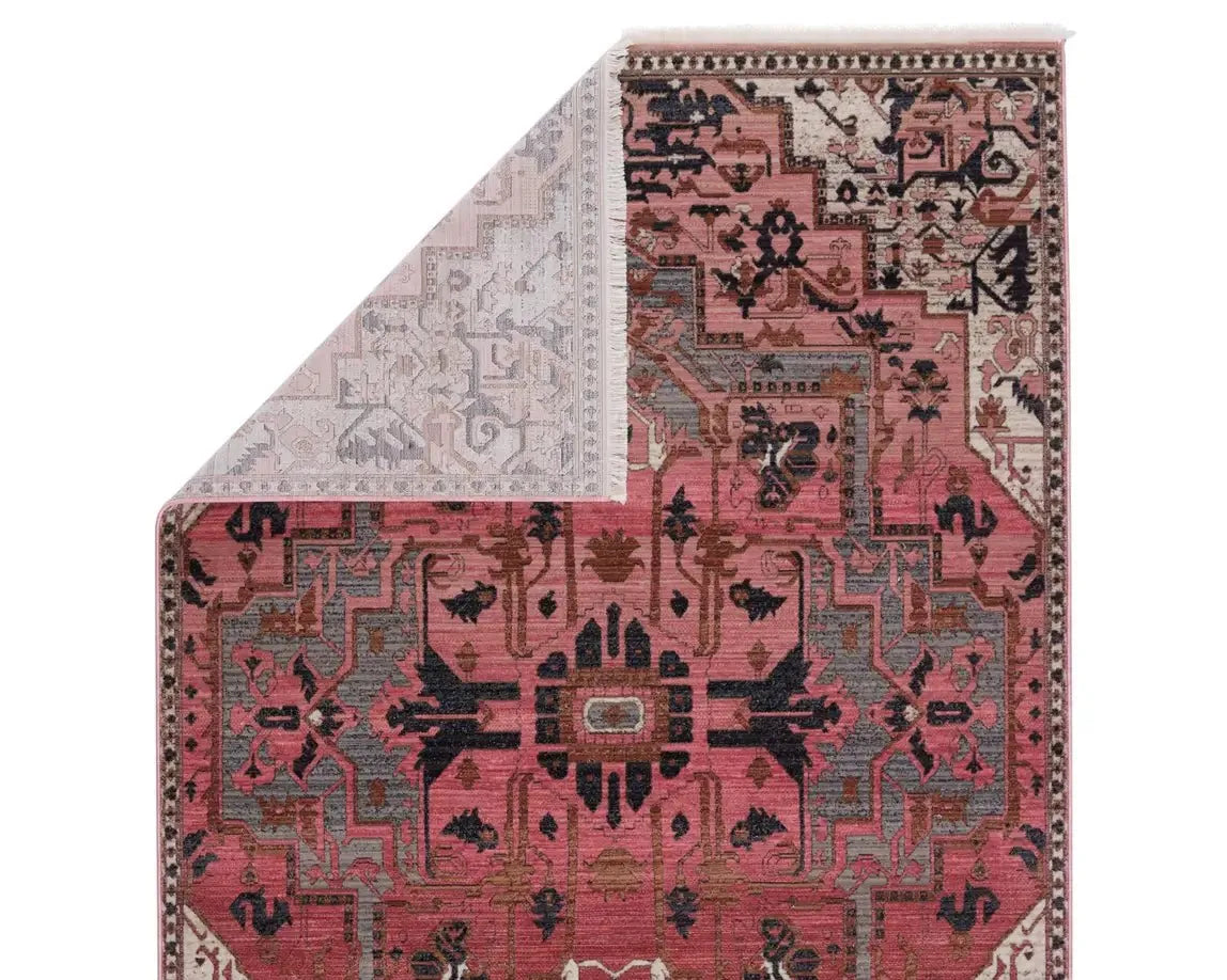 Zefira ZFA06 Pink/Navy Rug - Rug & Home