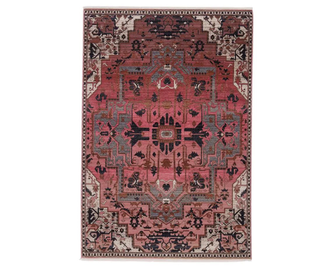 Zefira ZFA06 Pink/Navy Rug - Rug & Home