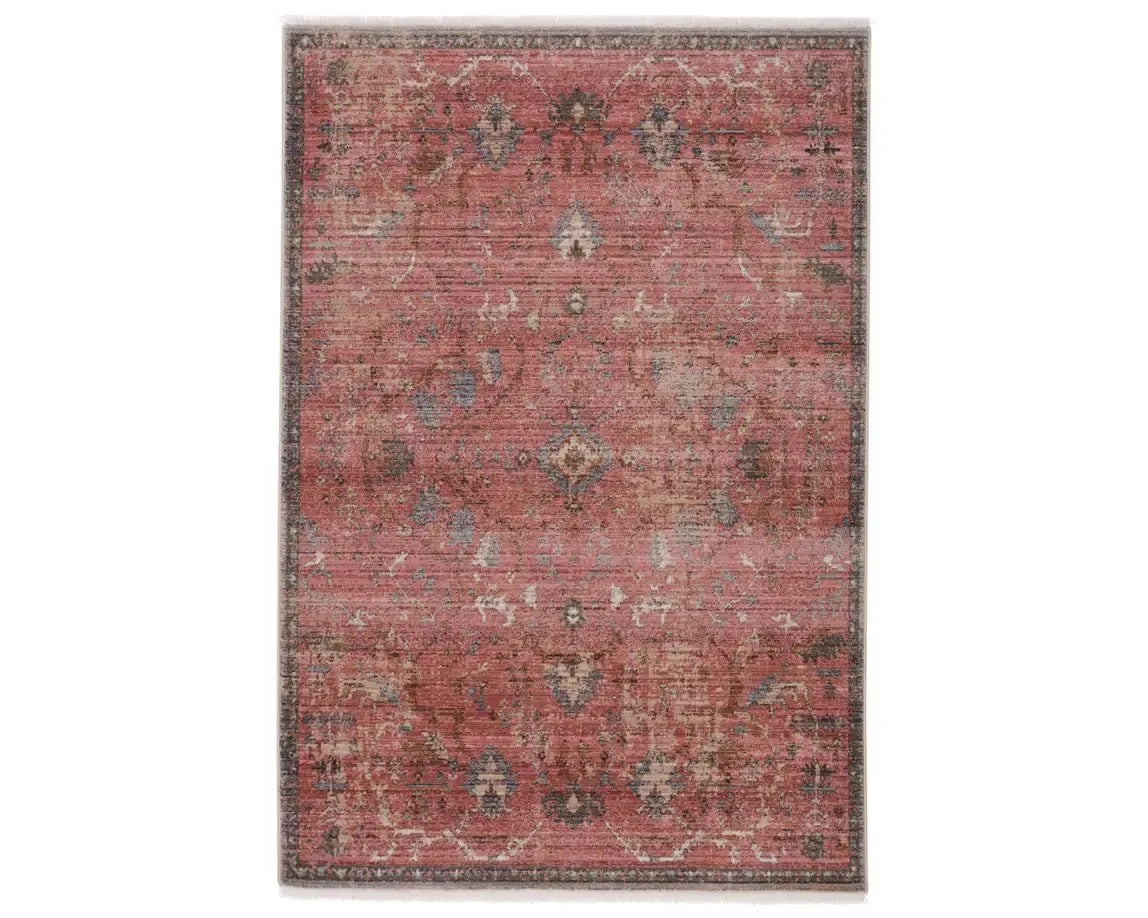 Zefira ZFA07 Pink/Grey Rug - Rug & Home