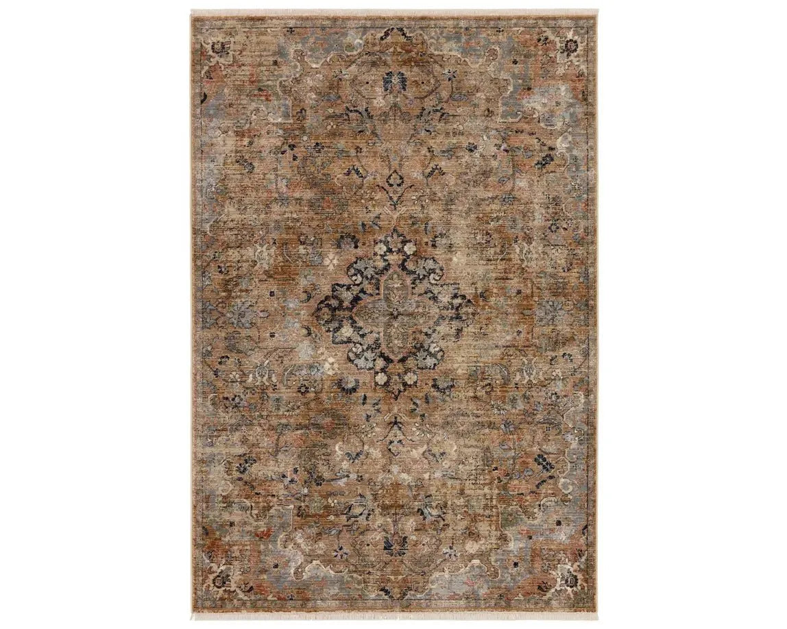 Zefira ZFA08 Beige/Tan Rug - Rug & Home