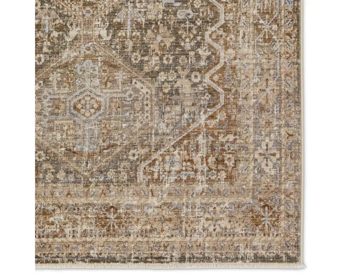 Zefira ZFA17 Tan/Caramel Rug - Rug & Home