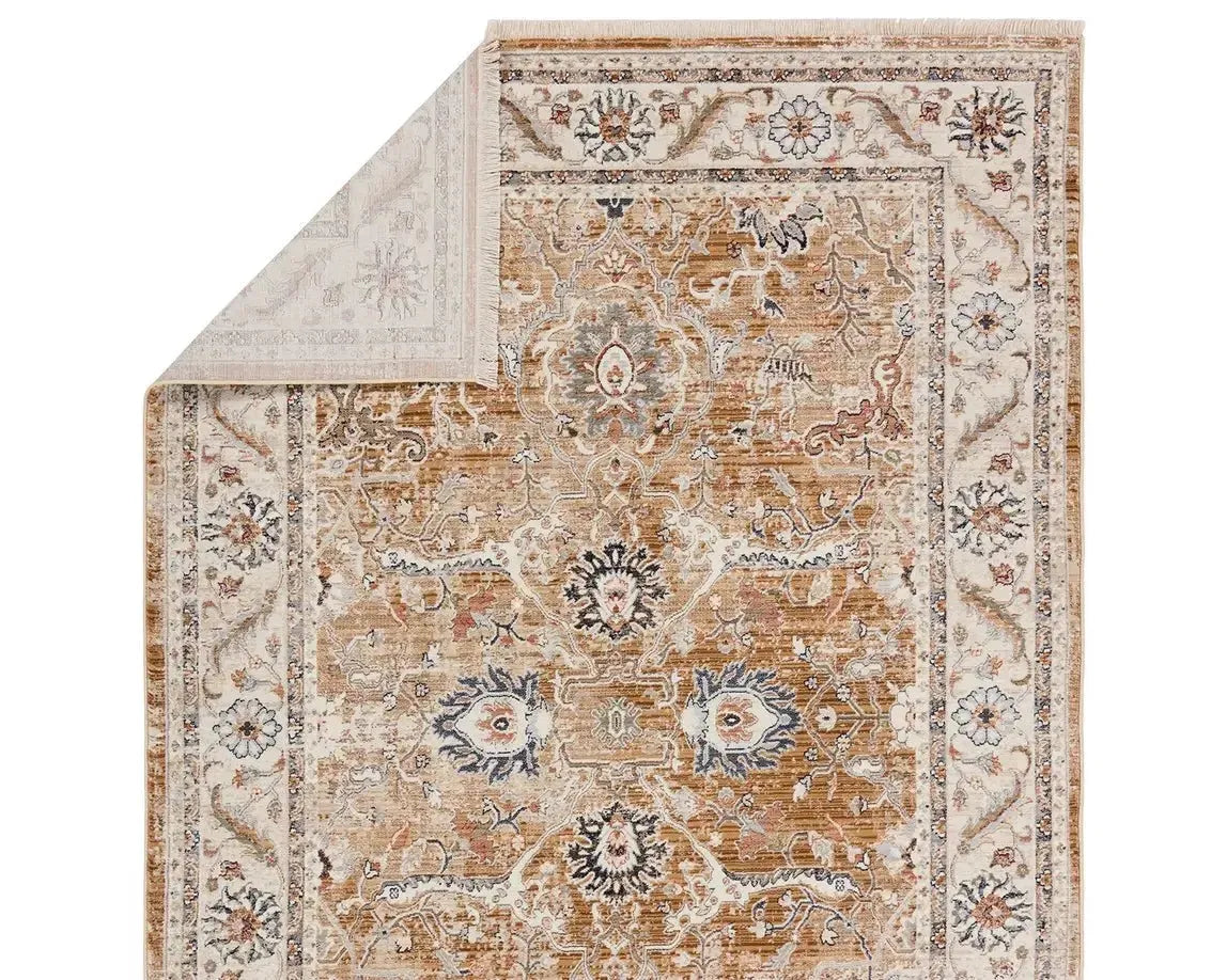 Zefira ZFA18 Brown/Cream Rug