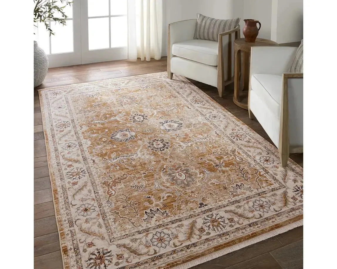 Zefira ZFA18 Brown/Cream Rug