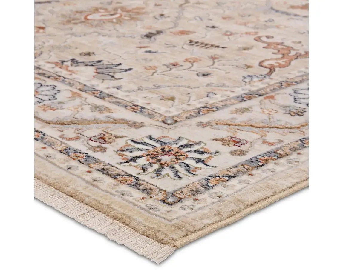 Zefira ZFA19 Beige/Grey Rug - Rug & Home