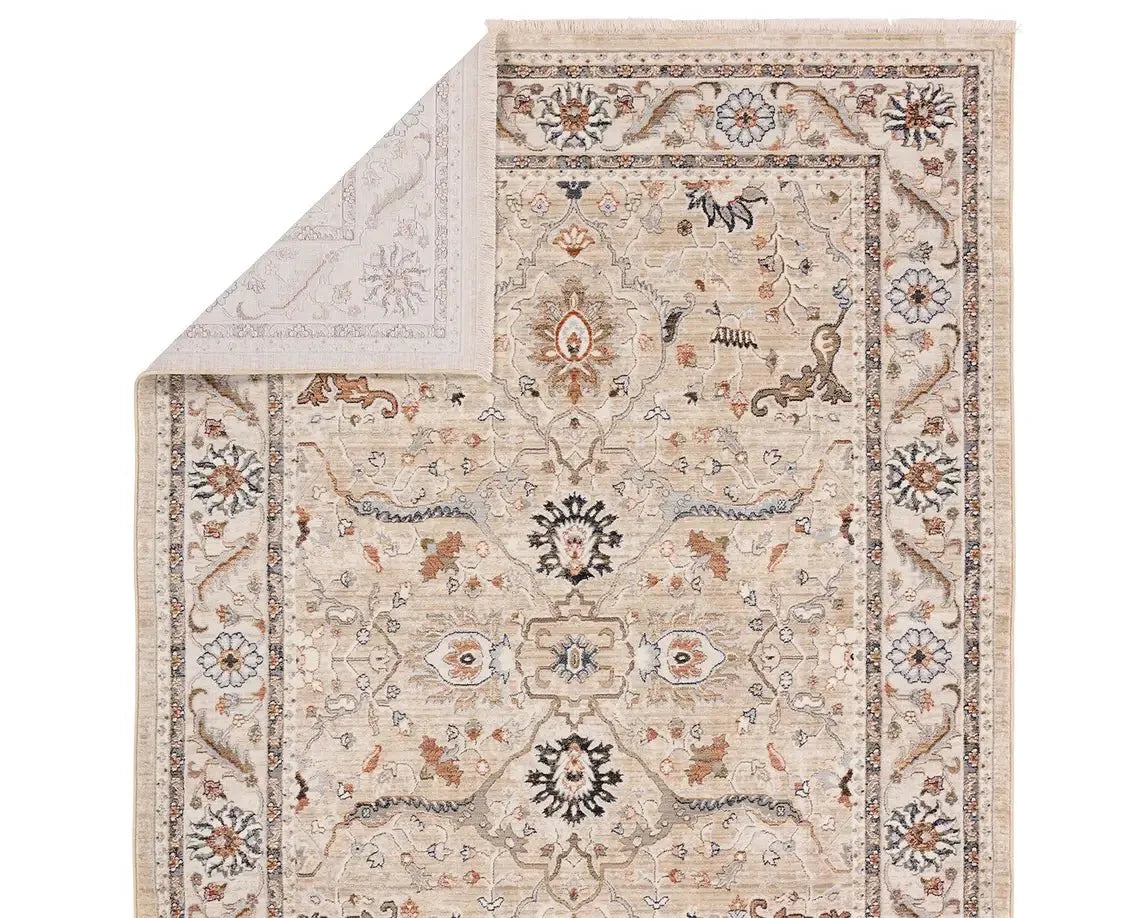 Zefira ZFA19 Beige/Grey Rug - Rug & Home