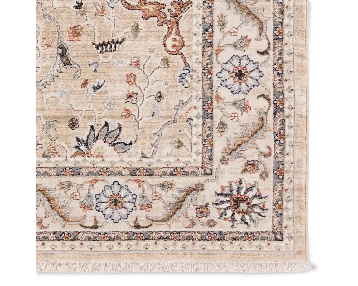 Zefira ZFA19 Beige/Grey Rug - Rug & Home