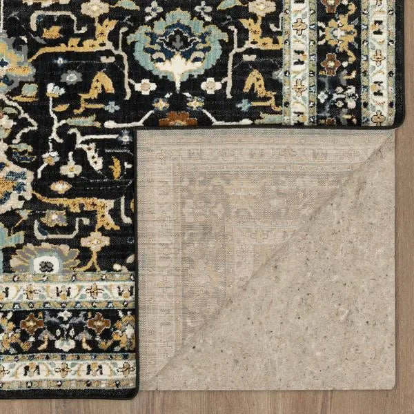 Zephyr 92118 90166 Amphora Black Rug - Rug & Home