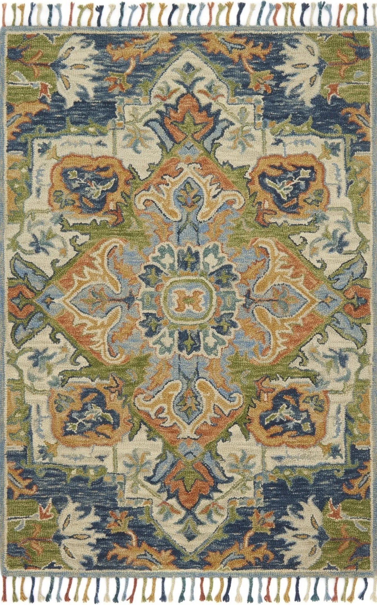 Zharah ZR 11 Blue / Multi Rug - Rug & Home