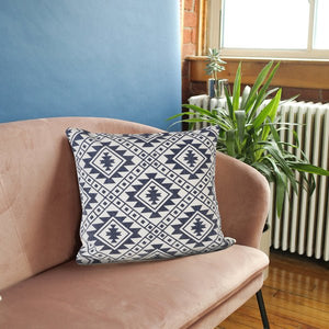 Zion 07795NBU Navy Blue Pillow - Rug & Home