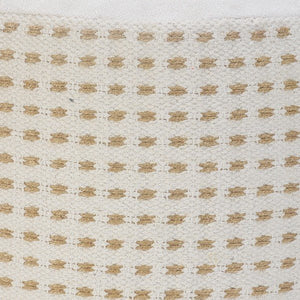 Zion 34029NTW Natural/White Pouf - Rug & Home