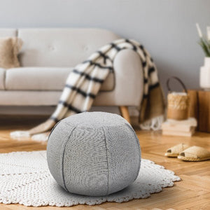 Zion 34030MCH Micro Chip Pouf - Rug & Home