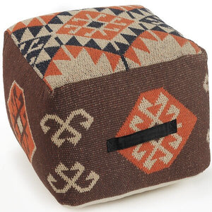 Zion 99768MLT Multi Pouf - Rug & Home