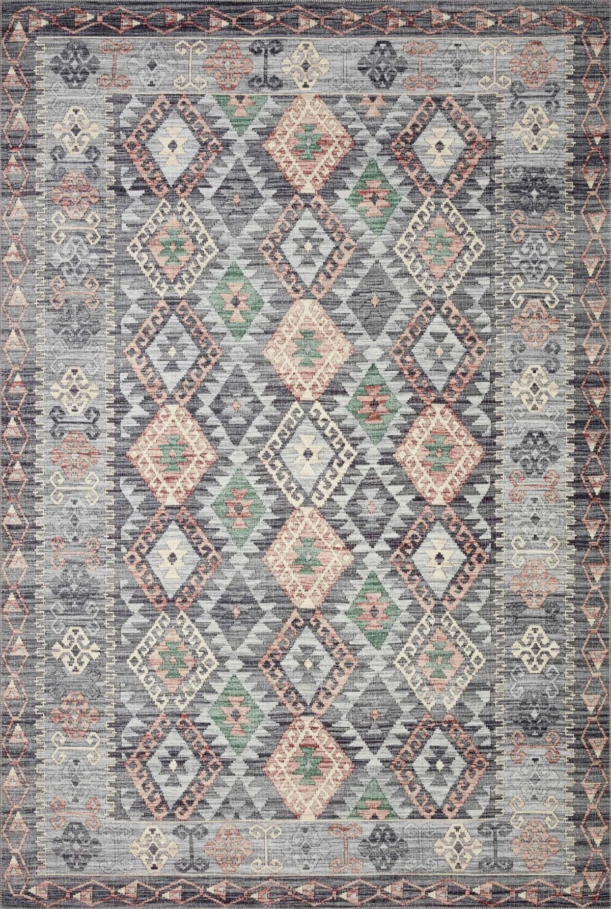 Zion Zio-01 Grey/Multi Rug - Rug & Home