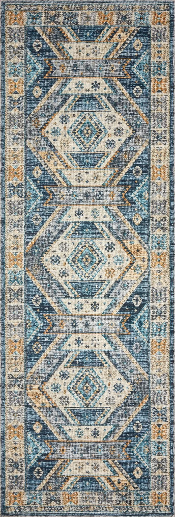 Zion Zio-02 Ocean/Gold Rug - Rug & Home