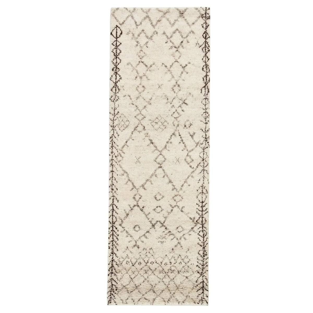 Zuri ZUI01 Zola Ivory / Brown Rug